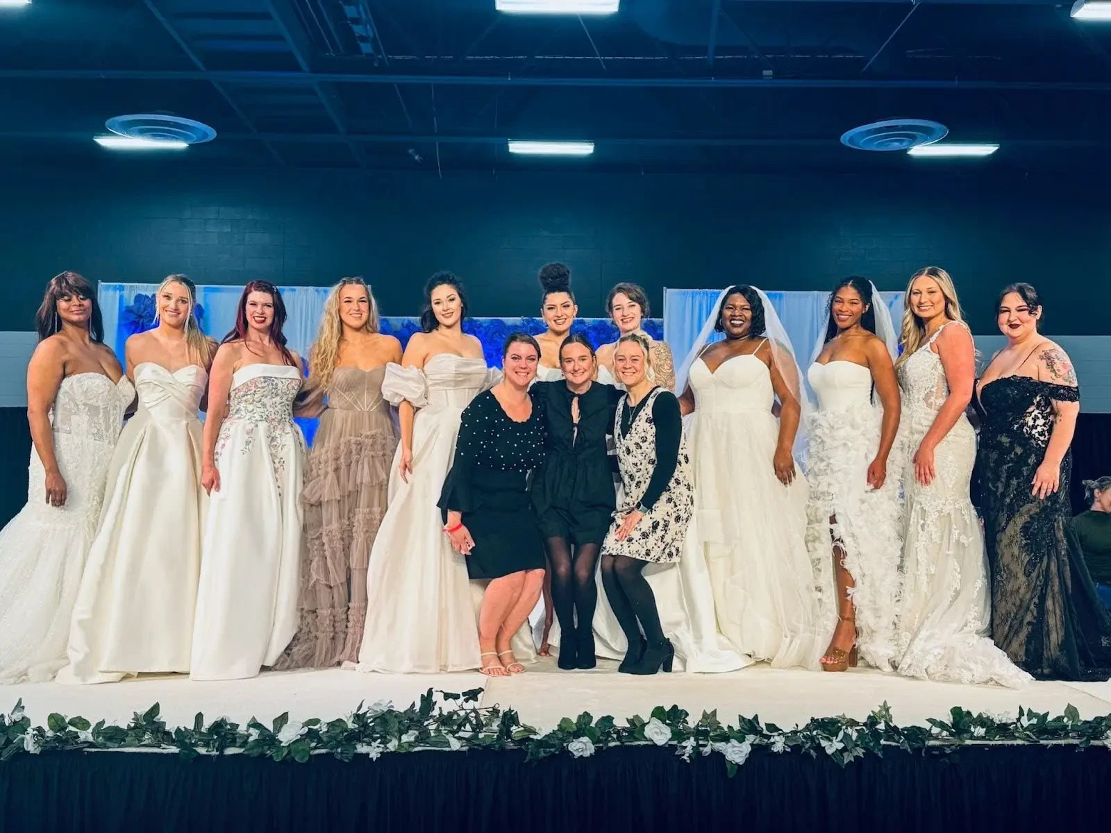 white wisteria bridal boutique team and brides