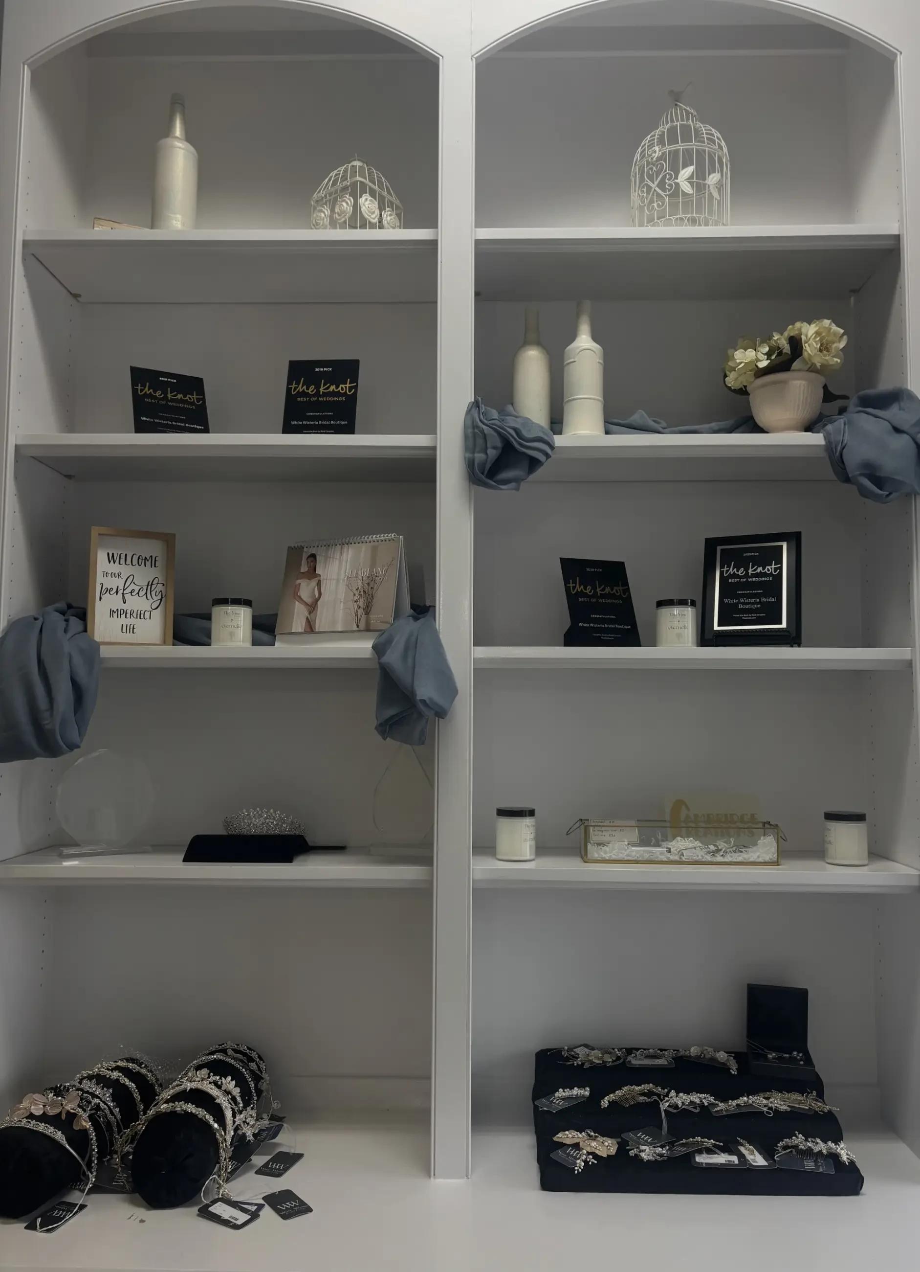 Beyond the Dress at White Wisteria: From Our Signature Candle to Your Final Bridal Touches Background