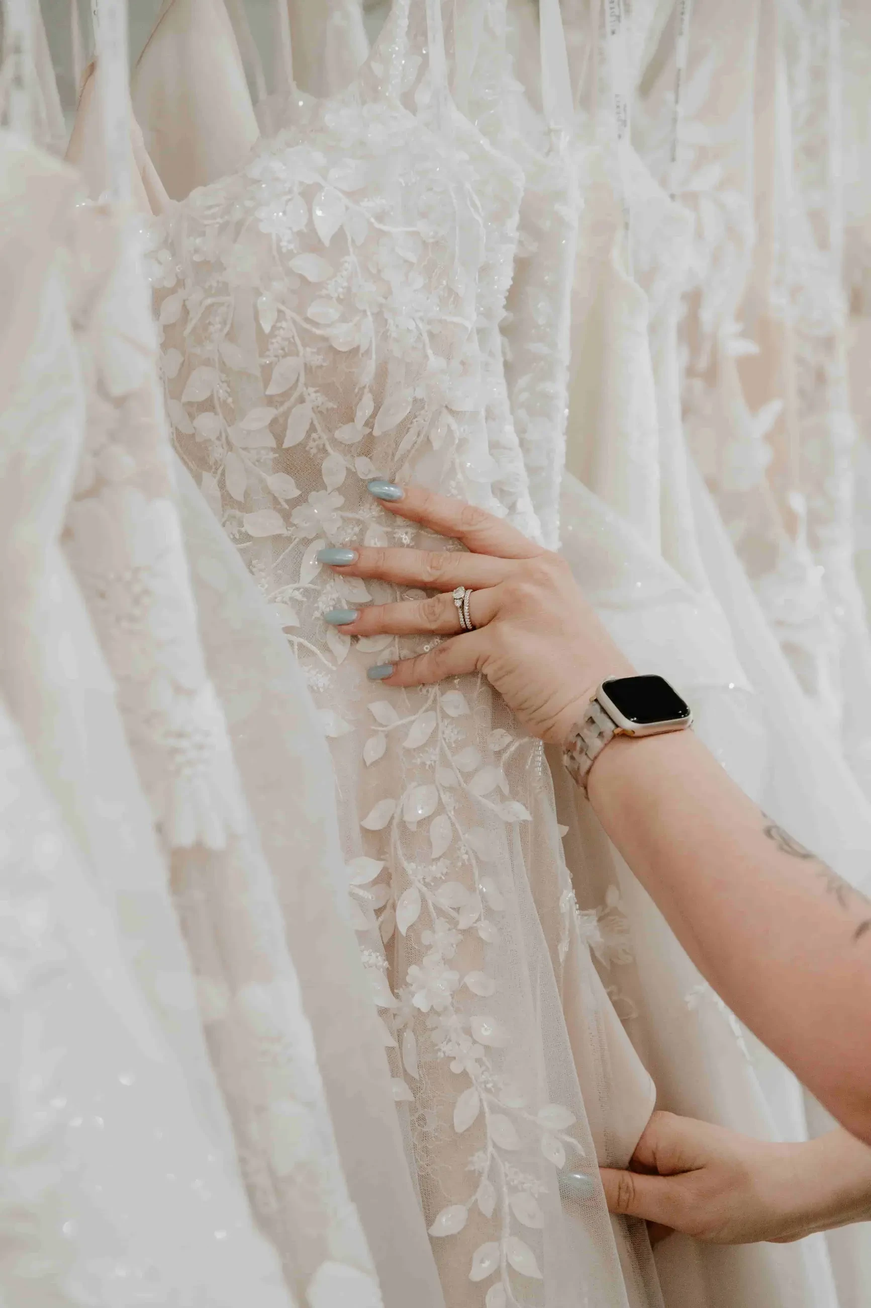 Photo of the bridal gowns