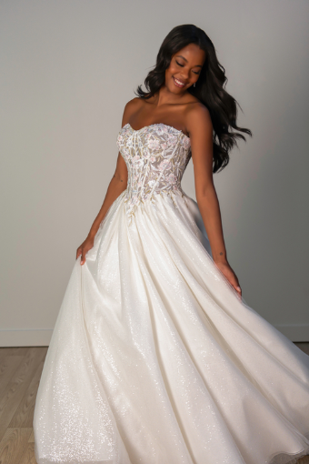 Stella York SY8181 #7 default (BGIV-IV) BLUSH & GREEN LACE IVORY TULLE & REGAL ORGANZA OV IVORY GOWN thumbnail