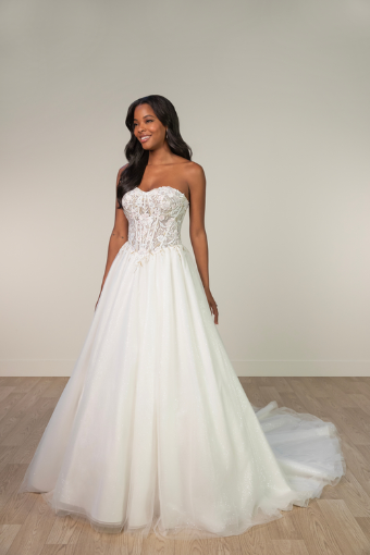 Stella York SY8181 #0 default (BGIV-IV) BLUSH & GREEN LACE IVORY TULLE & REGAL ORGANZA OV IVORY GOWN thumbnail