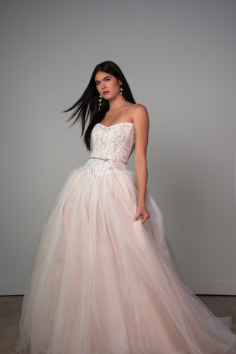 Stella York SY8189 #9 default (IV-IV) IVORY LACE AND TULLE OVER IVORY GOWN W IVORY SATIN BELT thumbnail