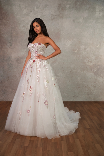 Essense of Australia D4482 #0 default (LB-BC) LAVENDER BLUSH LACE OVER BISCOTTI GOWN thumbnail