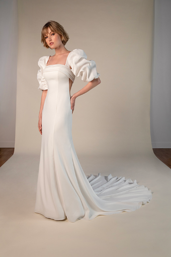 All Who Wander ELOISE (SET) #0 default (IV-PL) Ivory Gown w Porcelain Tulle Side Plunge thumbnail