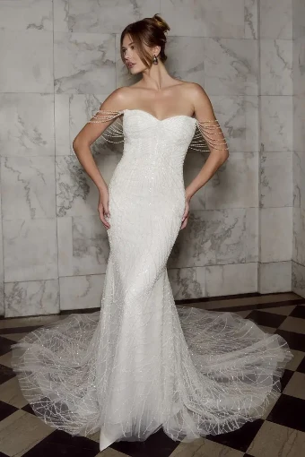 Casablanca Bridal 2587-1 Sterling #4 default Ivory/Nude/Ivory thumbnail