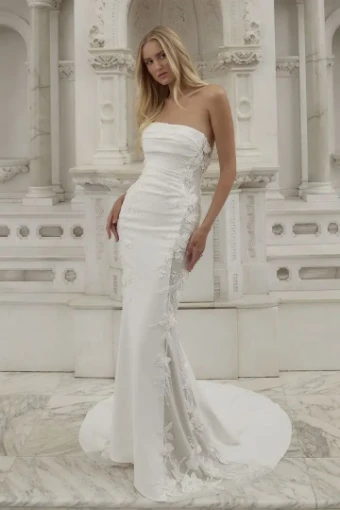 Casablanca Bridal 2594 Cherub #0 default Ivory/Nude/Ivory/Silver thumbnail