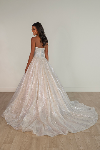 Stella York SY8133 #1 (IS-BC) IVORY SILVER TULLE OVER BISCOTTI GOWN thumbnail