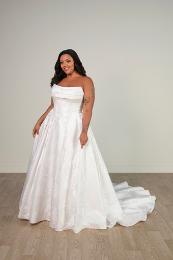 Stella York SY8084 #3 (PIQ) PURE IVORY JACQUARD thumbnail