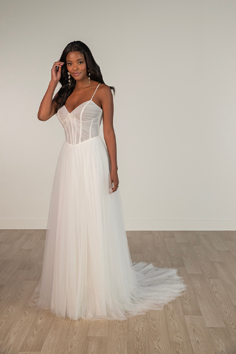 Stella York SY8113 #3 Lavender/Ivory thumbnail