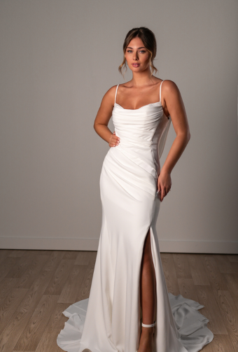 Stella York SY8224.. #2 default (PI-PL) PURE IVORY GOWN W PORCELAIN TULLE INNER BACK BODICE ONLY thumbnail