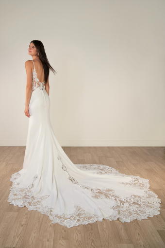 Stella York SY8340 #1 (IV-PL) Ivory Gown w Porcelain Tulle Plunge thumbnail