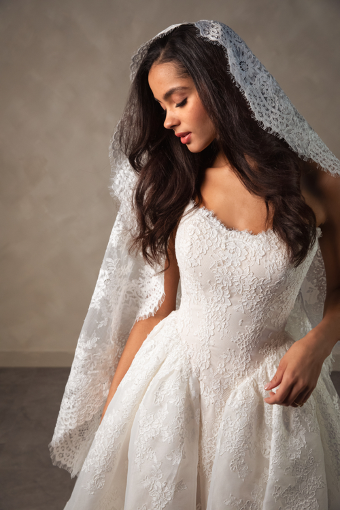 Essense of Australia D4573 #9 default (IV-IV) Ivory Lace and Tulle over Ivory Gown thumbnail