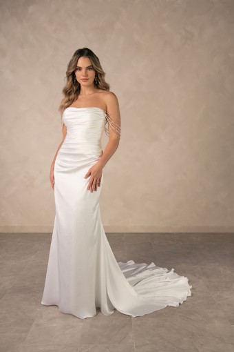 Essense of Australia D4607 #0 default (IV-PL) Ivory Gown w Porcelain Tulle Illusion thumbnail