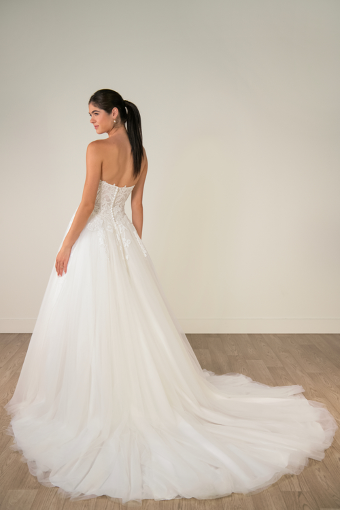 Stella York SY8324 #10 (IV-PL) Ivory Gown w Porcelain Tulle Plunge thumbnail