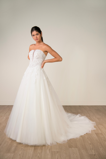 Stella York SY8324 #9 (IV-PL) Ivory Gown w Porcelain Tulle Plunge thumbnail