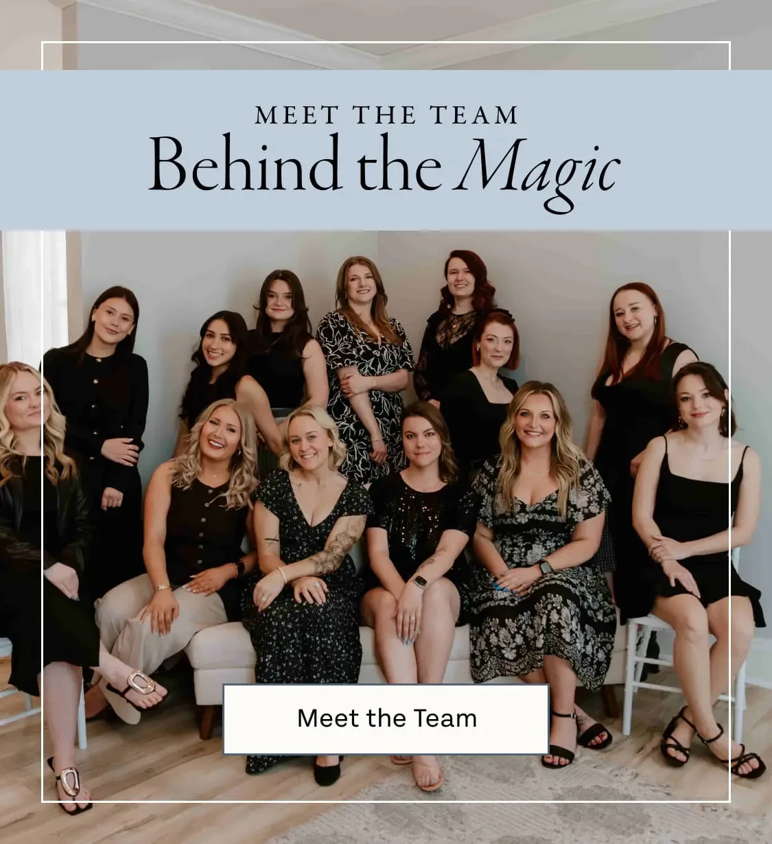 Meet the team banner for mobile